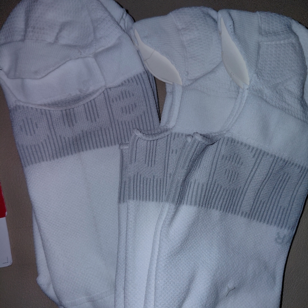 lululemon athletica Power Stride White Socks 3 Pack XL Womans 12.5-14 NWT - Picture 3 of 3